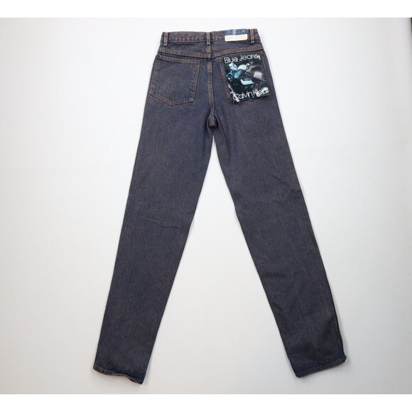 Deadstock Vtg 80s 90s Calvin Klein Mens 28x36 Pigment Overdye Western Jeans USA - Picture 8 of 14
